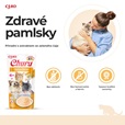 Inaba Churu cat snack kuře s příchutí lososa 4x 14g - Pamlsky pro kočky