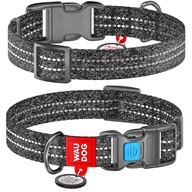 WAUDOG Re-cotton obojek 2,5 × 33–49 cm šedý - Obojky na plastovou přezku
