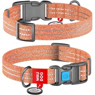 WAUDOG Re-cotton obojek 2,5 × 33–49 cm oranžový - Obojky na plastovou přezku