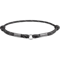 WAUDOG Cord obojek na známku 0,4 × 25–45 cm černý - Obojky na kovovou přezku