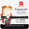 WAUDOG Cord obojek na známku 0,4 × 25–45 cm černý - Obojky