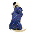Samohýl Exclusive vesta Mia LUX ll modrá s tlapkami 36 cm - Oblečky pro psy: vesty, bundy, kombinézy