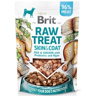 Brit RAW TREAT Skin & Coat Freeze-dried Treat and Topper Fish & Chicken 40 g - Výprodej