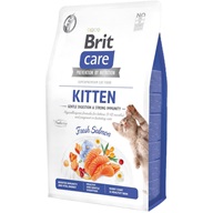 Brit Care Cat Grain-Free Kitten Gentle Digestion & Strong Immunity Salmon 2 kg - Granule pro kočky, krmivo pro kočky