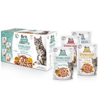 Brit Care Cat kaps. Fillets Gravy Sterilised box 12x85 g - Kapsičky pro kočky