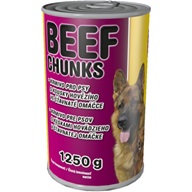 DELIKAN Konzerva pro psy beef 1250g - Konzervy pro psy