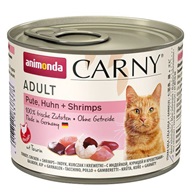 Animonda Carny cat  konz. - krůta, kuře + ráčci 200 g - Konzervy pro kočky