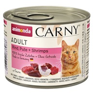 Animonda Carny cat  konz. - hovězí, krůta, ráčci 200 g - Konzervy pro kočky