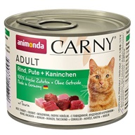 Animonda Carny cat  konz. - hovězí, krůta + králík 200 g - Konzervy pro kočky