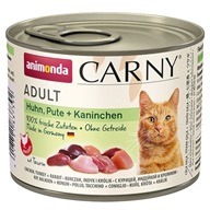 Animonda Carny cat  konz. - kuře, krůta + králík 200 g - Konzervy pro kočky