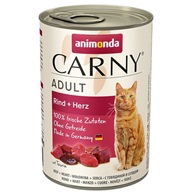 Animonda Carny cat  konz. - hovězí, srdce 400 g - Konzervy pro kočky