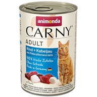 Animonda Carny cat  konz. - hovězí, treska, petržel 400 g - Konzervy pro kočky