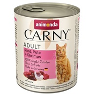 Animonda Carny cat  konz. - hovězí, krůta, ráčci 800 g - Konzervy pro kočky