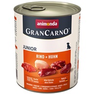Animonda GranCarno dog Junior konz. - kuře + hovězí 800 g - Konzervy pro psy