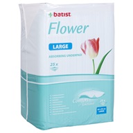 Batist Flower absorpční podložky 60 × 90 cm Large 25 ks - Sáčky, pleny, operační podložky, kapky atd.