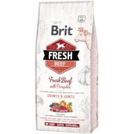 Brit Fresh Beef with Pumpkin Puppy Large Bones & Joints 12 kg - Granule pro psy