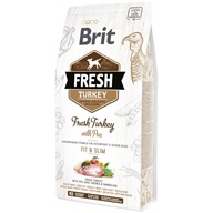 Brit Fresh Turkey with Pea Adult Fit & Slim 2,5 kg - Granule pro psy