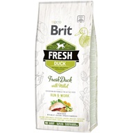 Brit Fresh Duck with Millet Adult Run & Work 12 kg - Granule pro psy