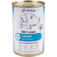 ALL ANIMALS konz. pro psy losos mletý 400g - Konzervy pro psy