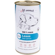 ALL ANIMALS konz. pro psy losos mletý 1200g - Konzervy pro psy