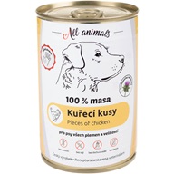 ALL ANIMALS konz. pro psy kuř.kousky v kuřecím 400g - Konzervy pro psy