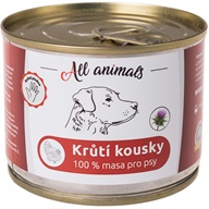 ALL ANIMALS konz. pro psy krůtí kousky 200g