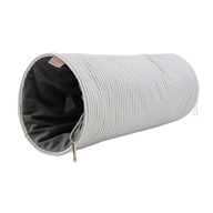 Samohýl Exclusive závěsný tunel velvet šedý a proužky L - Domky, úkryty, pelíšky
