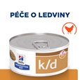 Hill's Prescription Diet Feline Kidney Care k/d kuře 156 g - Konzervy pro kočky
