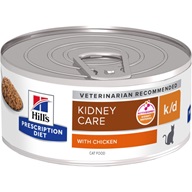 Hill's Prescription Diet Feline Kidney Care k/d kuře 156 g - Konzervy a kapsičky pro kočky