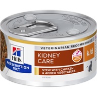 Hill's Prescription Diet Feline Kidney Care k/d kuře a zelenina 82 g - Konzervy a kapsičky pro kočky