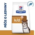 Hill's Prescription Diet Feline Kidney Care k/d tuňák 3 kg - Granule pro kočky, krmivo pro kočky