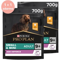 Pro Plan Small & Mini Adult 9+ Age Defence kuře 700 g 1 + 1 zdarma - Granule pro psy