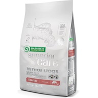 Nature's Protection Superior Care White Dogs Starter Salmon 1,5 kg - Granule pro psy