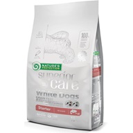 Nature's Protection Superior Care White Dogs Starter Salmon 10 kg - Granule pro psy