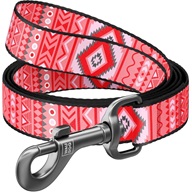WAUDOG Nylon vodítko 2,5 × 122 cm Etno červené - Vodítka