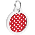 WAUDOG Smart ID známka 30 mm Polka Dots - Obojky