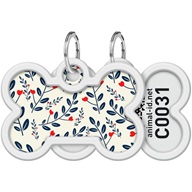 WAUDOG Smart ID známka kost Plants - Obojky