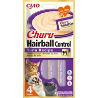 Inaba Churu Hairball Control tuňák 4 × 14 g