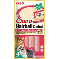 Inaba Churu Hairball Control kuře 4 × 14 g