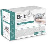 Brit Veterinary Care Cat Pouch fillets in Gravy Sterilised 12x85 g - Výprodej