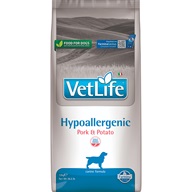 Vet Life Hypoallergenic Pork & Potato Canine 12 kg - Granule pro psy