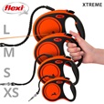 Flexi Xtreme vodítko samonavíjecí páskové XS do 20 kg oranžové 3 m - Postroje a vodítka