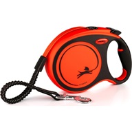 Flexi Xtreme vodítko samonavíjecí páskové L do 55 kg oranžové 8 m - Vodítka navíjecí