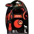 Flexi Xtreme vodítko samonavíjecí páskové L do 55 kg oranžové 8 m - Vodítka