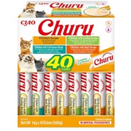 Inaba Churu Cat Snack kuře multipack 40 × 14 g - Pamlsky pro kočky
