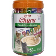 Inaba Churu Cat Snack tuňák a kuře multipack 50 × 14 g - Pamlsky pro kočky