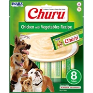 Inaba Churu Dog Snack kuře a zelenina 8 × 20 g
