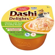 Inaba Dashi Delights kuře, tuňák a hřebenatka 70 g - Pamlsky pro kočky