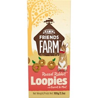 Supreme Tiny Friends Farm Russel Rabbit Loopies with Carrot & Mint 100 g - Výprodej