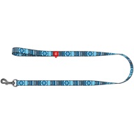 WAUDOG Nylon vodítko 2 × 122 cm Etno modré - Vodítka